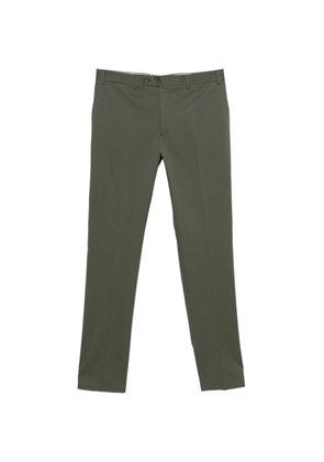 Canali pressed-crease tailored trousers - Green