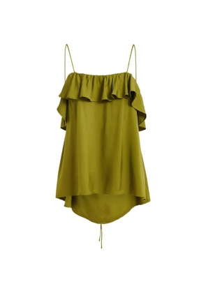 Essentiel Antwerp ruffled-neck blouse - Green