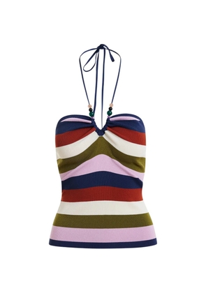 Essentiel Antwerp striped halterneck top - Blue