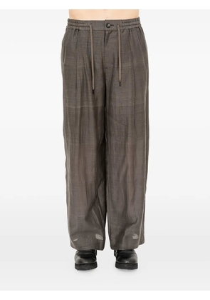Devoa silk trousers - Brown