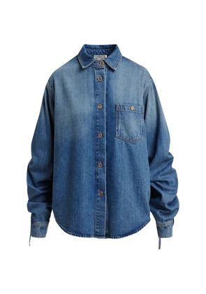 Essentiel Antwerp drawstring-sleeve shirt - Blue