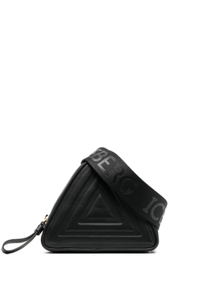 Iceberg leather triangle belt bag - Black