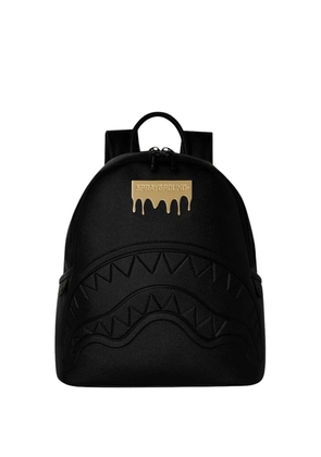 Sprayground Gold Brick Drip Savage shark-mouth backpack - Black