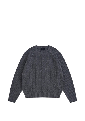 Gosha Rubchinskiy cable-knit flecked sweater - Grey