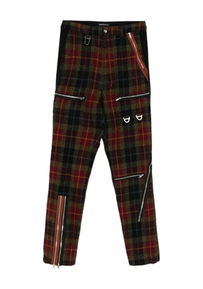 Undercover plaid trousers - Black