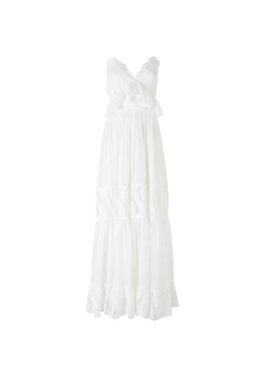 Raquel Diniz Lory lace-trimmed dress - White
