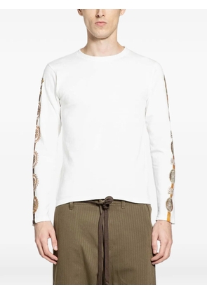 KAPITAL Concho belt-sleeve T-shirt - White
