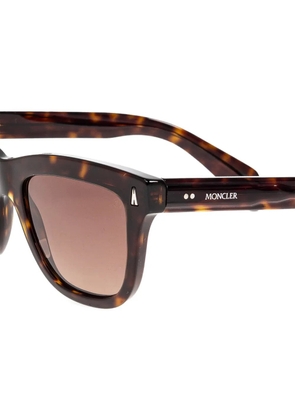 Moncler Eyewear tortoiseshell-effect square-frame sunglasses - Brown