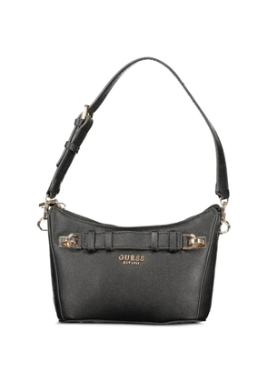 GUESS USA logo-lettering pebbled tote bag - Black