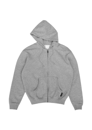 Gosha Rubchinskiy logo-patch zip-up hoodie - Grey