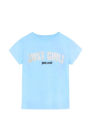 Just Cavalli logo-print T-shirt - Blue