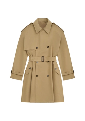 Gosha Rubchinskiy double-breasted belted trench coat - Neutrals