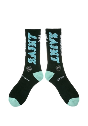 SAINT MXXXXXX ribbed-knit socks - Black