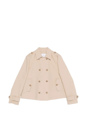 Manuel Ritz double-breasted epaulette jacket - Neutrals