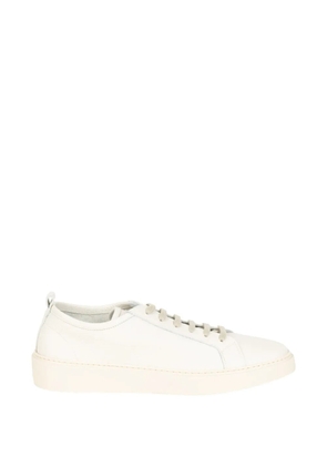 Neil Barrett grainy-leather sneakers - White