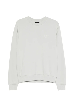 A.P.C. logo-embroidered sweatshirt - Grey