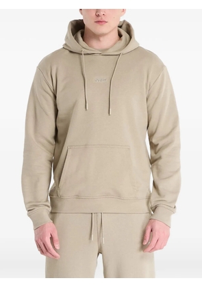 GUESS USA logo-lettering hoodie - Grey