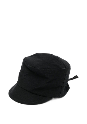 Forme D'expression topstitched panelled cap - Black