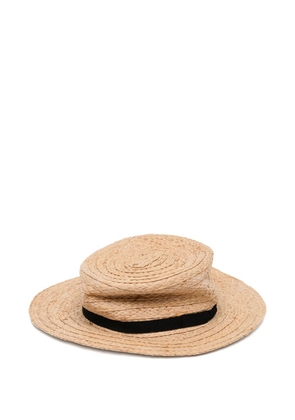 Kijima Takayuki Boater sun hat - Neutrals