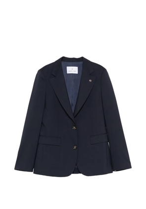 Manuel Ritz logo-pin single-breasted jacket - Blue