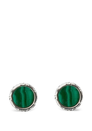 Emanuele Bicocchi Malachite arabesque cufflinks - Silver