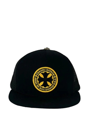 Chrome Hearts logo-emblem trucker hat - Black