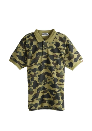 A BATHING APE® 1St camouflage-print polo shirt - Green