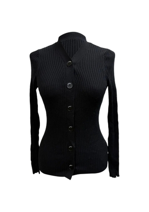 SANDRO Knitted button-down cardigan - Black