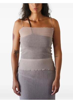 Baserange Sti crinkled-finish top - Neutrals
