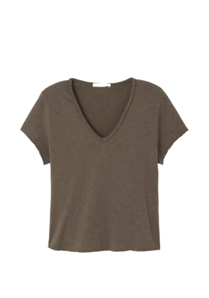 American Vintage Sonoma raw-edge T-shirt - Brown