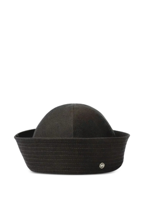MAISON KRASNOVA logo-plaque sailor hat - Black