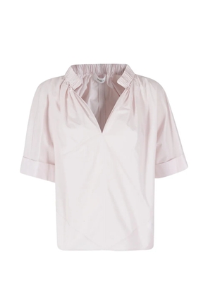 MeimeiJ elasticated-neck cuffed-sleeve blouse - Pink