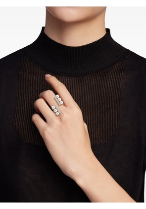 TASAKI Balance Parallel Neo pearl and diamond ring - Silver