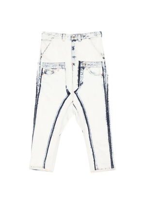 Junya Watanabe MAN bleached jeans - White