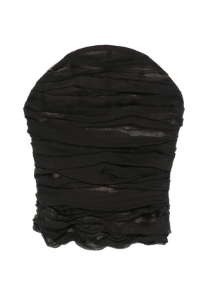 Balenciaga ruched halterneck top - Black