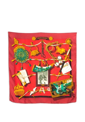 Hermès Pre-Owned 1997 printed silk scarf - Red