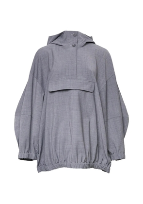 Enföld hooded front-flap jacket - Grey