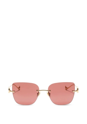 VALENTINO GARAVANI EYEWEAR geometric metal sunglasses - Gold