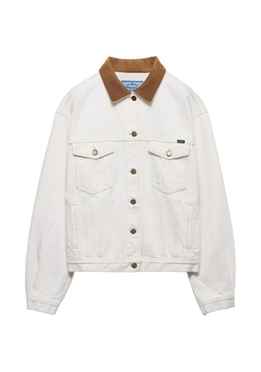 Prada Old denim blouson jacket - White