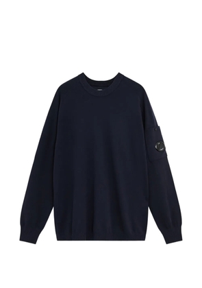 C.P. Company lens-detail long-sleeve sweater - Blue