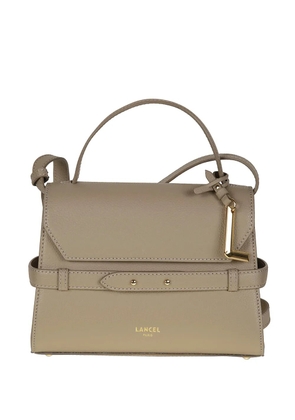 Lancel logo-print leather tote bag - Neutrals