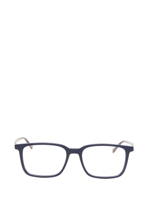 CHARLES STONE tortoiseshell-effect rectangle-frame glasses - Blue