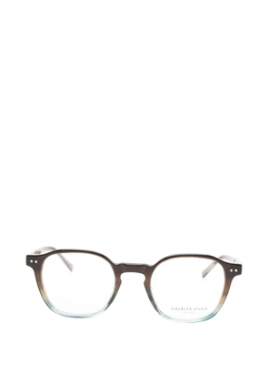 CHARLES STONE round-frame glasses - Brown