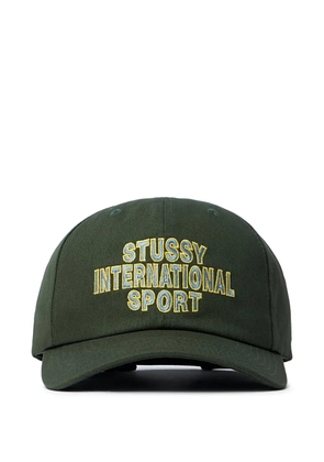 Stüssy Mid-Depth International Sport logo-embroidered cap - Green
