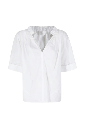 MeimeiJ elasticated-neck short-sleeve blouse - White