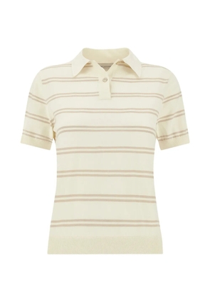 Paul & Shark striped short-sleeve polo shirt - Neutrals