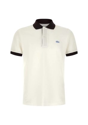 Lacoste logo-patch polo shirt - Neutrals
