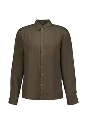James Perse long-sleeve linen shirt - Green