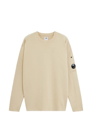 C.P. Company lens-detail long-sleeve sweater - Neutrals