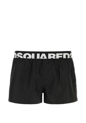 DSQUARED2 logo-waistband swim shorts - Black